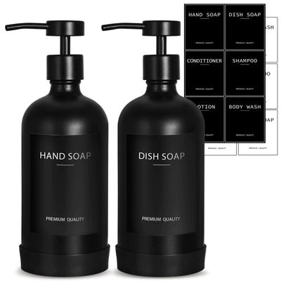 NoirPump™ – Matte Black Soap Dispenser